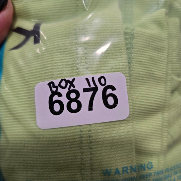 KORAL Women’s Neon Green Ribbed Long Sleeve Split Neck Top Size S NWT - Picture 10 of 10